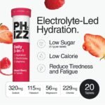Phizz Electrolytes, Multivitamin & Hydration Tablets - 20 Effervescent Rehydration Electrolyte Tablets - 18 Vitamins & Minerals, Vitamin C, Vegan, Vegetarian & Low Calorie (Mixed Berry) - Image 3