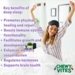 Chewy Vites Adult Night Support, 60 Non-Melatonin Gummies with 5-HTP, Magnesium, Theanine, Chamomile, Lavender, Herbal Night Time Gummies, 1 Months Supply, Berries Flavour - Image 7