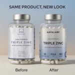 Triple Zinc Supplements for Men and Women - 25mg - with Natural Vitamin C - Zinc Picolinate, Bisglycinate and Monomethionine - 180 Capsules - 6 Months Supply - Image 3