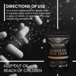 Grass-Fed Beef Liver Capsules | 1000mg Freeze-Dried Bovine Liver | Supports Energy, Immunity, Metabolism & Vitality | 60 Capsules | High Protein Nutrient-Dense Superfood | Non-GMO | Made in UK - Image 4