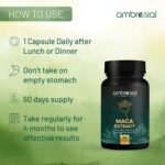 Ambrosial Maca Root Capsules for Women & Men - High Strength 500 Maca mg per Capsule, Supports Stamina & Energy - Natural Maca Root High Strength 60 Capsules - Image 5