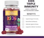 Kids Immune Support Vitamins, Kid Immune System Booster, Zinc for Kids, Triple Immunity Gummies, Children's Gummy with Vitamin C, Zinc and Elderberry, Support Immunity, Great Tasting Antioxidant - Image 3
