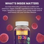 Kids Immune Support Vitamins, Kid Immune System Booster, Zinc for Kids, Triple Immunity Gummies, Children's Gummy with Vitamin C, Zinc and Elderberry, Support Immunity, Great Tasting Antioxidant - Image 6