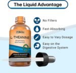 MAX Absorption Liquid L-Theanine Drops | All Natural, Vegan, Alcohol Free, Non-GMO | for Stress Relief, Relaxation, Focus Without Drowsiness | Synergistic with Coffee or Caffeine - Image 5