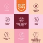 PMS Peace Gummies with Saffron and B Vitamins for Women, Vegan Formula for Premenstrual Support, 60 Gummies. BE SO HAPPY - Image 5