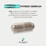 Thyroid Support Complex Thyroid Pro for Women and Men – Energy, Focus, Tiredness & Fatigue – L tyrosine, ashwagandha, Vitamin B12, 60 Vegan Capsules Thyroid Supplement - Image 3