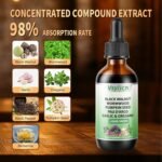 Parasite Cleanse Tincture/Extract - Wormwood, Black Walnut Hull - Rapid Gut Cleanse & Digestive Health, Herbal Supplement for Gut Detox Cleanse and Digestive Well-Being, Alcohol-Free Gut-Friendly - Image 3