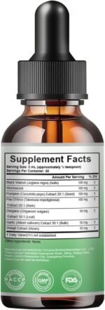 Parasite Cleanse Tincture/Extract - Wormwood, Black Walnut Hull - Rapid Gut Cleanse & Digestive Health, Herbal Supplement for Gut Detox Cleanse and Digestive Well-Being, Alcohol-Free Gut-Friendly - Image 6