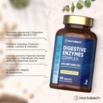 Digestive Enzyme Supplements with Betaine HCL | Complex Providing Amylase, Lactase & Lipase | 90 Vegan Tablets | by Horbaach - Image 3