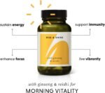 Rise & Shine – 60 Capsules – Korean & Siberian Ginseng Capsules with Reishi – Natural Energy Supplement for Adults – Energy, Vitality & Cognitive Support - Image 3
