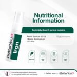 BetterYou Iron Supplement, High Strength Iron 10 Liquid Oral Spray for Men and Women, Fast-Acting to Support Energy & Immune System, Gentle on Stomach, Natural Pomegranate Flavor, 25ml - Image 4