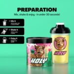 HOLY Energy Gaming Booster Flavour Powder | 50 portions with NewCaff & Green Tea Extract | Focus Booster - Focus Drink | Vegan with 100% natural fruit flavours (350 grams, Cactus Camel) - Image 5