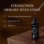 Ancient + Brave Immunity - Organic Mushroom Tincture with Ginger Extract, Ginger Root & Vitamin C - Natural and Antioxidant Supplement - Focus Blend, Immunity & Wellness Blend - Image 4