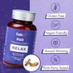 fabÜ R&R Relax - Supplement with Ashwagandha Capsules & Magnesium for Relaxation - Botanical Blend with B Vitamins, Lemon Balm & Chamomile for Stress Relief & Sleep Support - 60 Capsules - Image 3