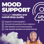 Optimal Evening Sleep Support Supplement | Lemon Balm & Montmorency Cherry Extract with Vitamin B6 & B12 | Restful Nights & Refreshed Mornings for Adults | 60 Vegan Capsules - Image 6