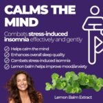 Optimal Evening Sleep Support Supplement | Lemon Balm & Montmorency Cherry Extract with Vitamin B6 & B12 | Restful Nights & Refreshed Mornings for Adults | 60 Vegan Capsules - Image 8