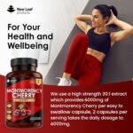 Montmorency Cherry 6000mg - 120 Capsules High Strength Concentrate - Natural Tart Cherry Vegan Supplements (not Tablets or Powder) - Non-GMO, 2 Months Supply - (2 per Serving) Made in The UK - Image 4