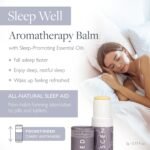 Scentered Aromatherapy Balm Stick - Sleep Well Lavender Essential Oil Roll On to Help Sleep - All Natural Sleep Aid with Palmrosa & Ylang Ylang - Aromatherapy Gifts for Women - Image 3
