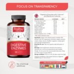Digestive Enzymes - Enteric Coated Capsules - Supports Digestion & Gut Health - with Lactase, Amylase, Protease, Lipase, Papain, Bromelain & Probiotic - Non-GMO - 90 Capsules - Image 3