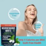 NeuroCharge Energy & Focus Gum (Peppermint, 90 Pieces) | 80mg Natural Caffeine + L-Theanine + Vitamin B12 & B6 | Sugar Free Nootropic Cognitive Brain Performance Supplement - Image 4