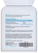 Magnesium Bisglycinate (Glycinate) 500mg - 90 Highly Bioavailable, Maximum Absorption Capsules for Better Sleep, Muscle and Nerve Support Vegan & UK Made - Image 3