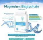 Magnesium Bisglycinate (Glycinate) 500mg - 90 Highly Bioavailable, Maximum Absorption Capsules for Better Sleep, Muscle and Nerve Support Vegan & UK Made - Image 4