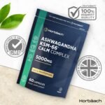 Ashwagandha KSM-66 Complex 5000mg | Enhanced with Amino Acids and B Vitamins (B1, B2, B3, B6 & B12) | Calm Formula for Men & Women | 60 Vegan Capsules | by Horbaach - Image 5