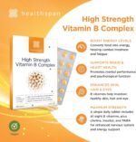 Healthspan High Strength Vitamin B Complex (120 Tablets) | High Levels of All 8 B-Complex Vitamins | Supports Brain & Heart Health | Immune Health | Reduces Tiredness & Fatigue | with Choline | Vegan - Image 3