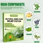Knee Pain Relief Patches, 40Pcs Knee Patches Pain Relief Plaster Wormwood Herbal Knee Pain Relief Patches Relieves Muscle Soreness in Knee, Neck, Shoulder - Image 3