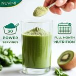 Super Greens Powder - 150g - Immune Support - Food Supplement - 9 Vegan Superfoods - Smoothie Mix for Nutritional Shakes, Juice Drink & Beverages - Image 4