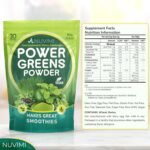 Super Greens Powder - 150g - Immune Support - Food Supplement - 9 Vegan Superfoods - Smoothie Mix for Nutritional Shakes, Juice Drink & Beverages - Image 5