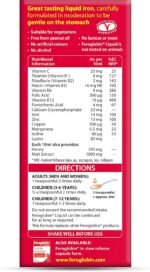 Feroglobin Gentle Iron and Nutrient Liquid, Reduce Tiredness & Fatigue Maintain Health, 500 ml - Image 3