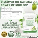 Organic Soursop Capsules | Full Spectrum 13500mg 30:1 Extract Per Serving | Potent Antioxidant & Immune Support - 60 Capsules - Image 3