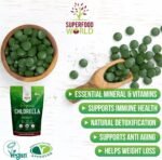 Organic Chlorella Tablets (500 X 500mg) Premium Detox Chlorophyll Superfood | Natural Source of Vegan Protein, Minerals & Vitamins | Cracked Cell Wall | Ideal for Health, Detox, Skin, & Energy - Image 4