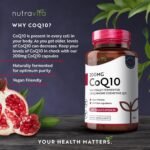 CoQ10 200mg - 120 Vegan Capsules of High Strength Co Enzyme Q10 (4 Months Supply) - 100% Pure and Naturally Fermented Ubiquinone Coenzyme - No Synthetic Additives - Made in The UK by Nutravita - Image 3