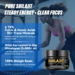 Pure Himalayan Shilajit Resin – Certified Organic Mineral Pitch | 75% Fulvic & Humic Acids, 85 + Trace Minerals | Natural Energy, Sleep & Workout Recovery Support 50 g - Image 3