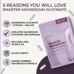 Inspiriko 6-in-1 Magnesium Supplements for Women (45 Day Supply) 1600mg Triple Magnesium Complex with Citrate, Malate & Glycinate, Zinc, B6 & D3, 90 Capsules - Image 3