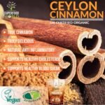 Organic Ceylon Cinnamon Powder 300g - Premium Quality True Organic Certified Ceylon Cinnamon - Powerful Natural Superfood Spice Ideal Powdered Seasoning for Cooking, Desserts, Tea & Treats - Image 5