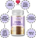 Myo-Inositol & D-Chiro Inositol Blend Capsule, Vitamin D3, Lions, Chaga, Ashwagandha, Folate, PCOS Support Supplement, Hormonal Balance, Healthy Ovarian Function Support for Women, 120 Caps - Image 3