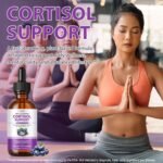 Cortisol Supplements for Women and Men with Magnesium, Ashwagandha, L-Theanine, 10 in 1 Cortisol Detox Manager Reducer, Hormone Balance Liquid Drops - Mood, Focus, Sleep - Blueberry Flavor(2.02 fl.oz) - Image 5