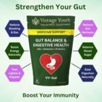 VY-Gut Digestive Enzyme & Prebiotic Supplement | Gut Health, Bloating & Gas Relief | Supports Digestion, Gut Flora & Regularity | Vegan Capsules for Stomach Comfort & Digestive Balance - Image 5