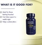 Higher Nature - L Theanine - Find Your Inner Calm - Supports Anxiety & Tension - Green Tea Extract - Anxiety Relief - Gluten Free - Vegan & Vegetarian - 90 Capsules - Image 3