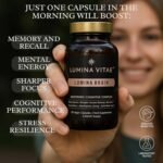 Nootropic Brain Supplement for Focus & Memory – Lumina Brain 2-Month Supply,Vegan Capsules with Bacopa, Citicoline, DMAE, L-Tyrosine & Acetyl-Carnitine for Cognitive Function & Energy Support - Image 3