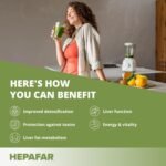 Detox Drink with Inulin, Lemon Juice, Fibers, Chicory, Rosemary - Liver Detox - Natural Refreshing Drink High in Fibre - 30 Sachets for 30 Days - Sensilab Hepafar Fibers - Image 3