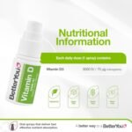 BetterYou Vitamin D 3000 IU Oral Spray, Fast Acting Vitamin D3 Supplement, Supports Bones, Teeth and a Healthy Immune System, 3-Month Supply, Natural Peppermint Flavour, Made in The UK - Image 4
