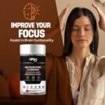 Mushroom Gummies Supplement 2500mg - Ashwagandha Gummies Promotes Nootropic Focus Brain Supplement, Immune Support & Stress Relief - 60 Count (Halal, Gluten-Free, Vegan) (1) - Image 5