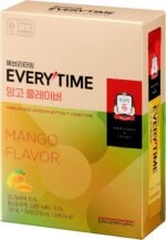 Everytime Korean Red Ginseng Extract 1,050mg & Mango - Natural Energy boosters for Fatigue - Energy Boost & Immune Support, Caffein Free (20 Sticks, 10ml) - Image 3