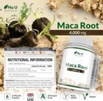 Maca Root Capsules 4000mg - 180 Vegan Capsules - 6 Month Supply - High Strength Peruvian Maca Root for Men & Women - Made in The UK - Nu U Nutrition - Image 3