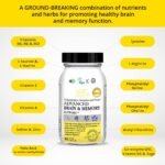 NHP Advanced Brain & Memory Support - Vegan, Active Nutrients for Cognitive Function, Mental Performance, Focus, and Memory-Contains B Vitamins, Phosphatidyl Serine, Antioxidants 60 Vegan Capsules - Image 4