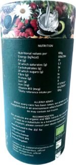 Fibre with Greens Organic Powder | 30 Servings | 50+ Natural Vitamins & Minerals | Daily Clean Greens for Energy, Immunity, Digestion, Bloat Relief, Gut, Circulation with 11 Superfoods Blend VeganIsUs - Image 3